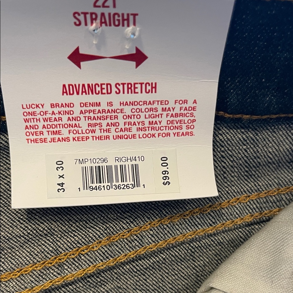 Lucky Brand Men's Straight Jeans - Deep Indigo